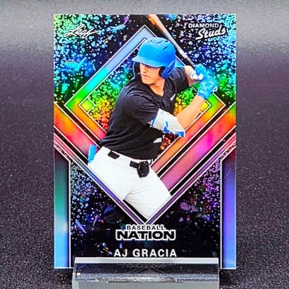 AJ Gracia 53/75 Diamond Studs Refractor Insert Atlanta Braves Top Prospect
